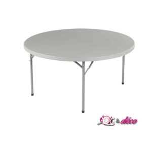 Table ronde de 10 personnes 182 cm