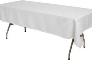 Nappe blanche rectangulaire 6 personnes (2.50 M x 1.60 M )