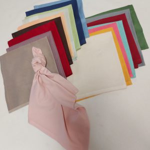 Serviettes tissus couleurs