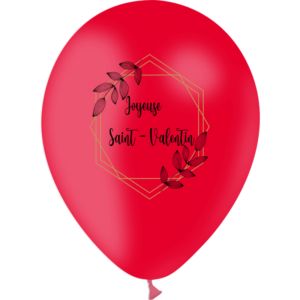 Ballon Saint-Valentin floral