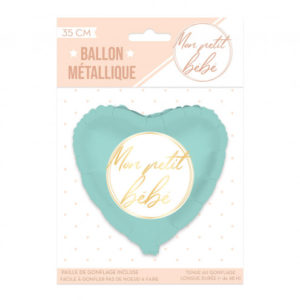 Ballon cœur baby shower garçon