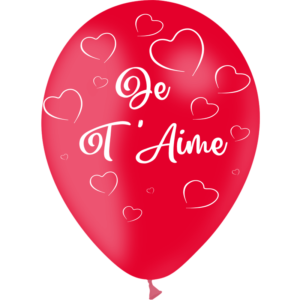 Ballon je t’aime rouge