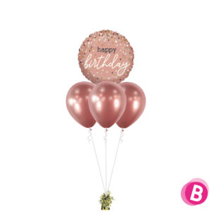 Bouquet layer Happy Birthday – rose confettis