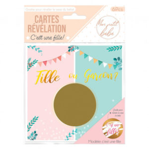 Sachet carte révélation (fille)