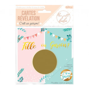 Sachet Carte Révélation (garçon)