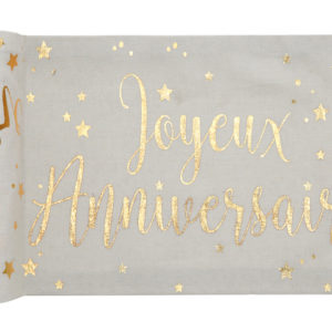 Chemin de table joyeux anniversaire