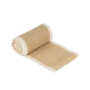 Chemin De Table Jute Et Dentelle 20 cm