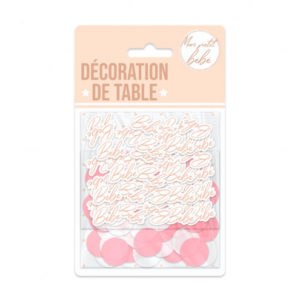 Confettis baby shower fille